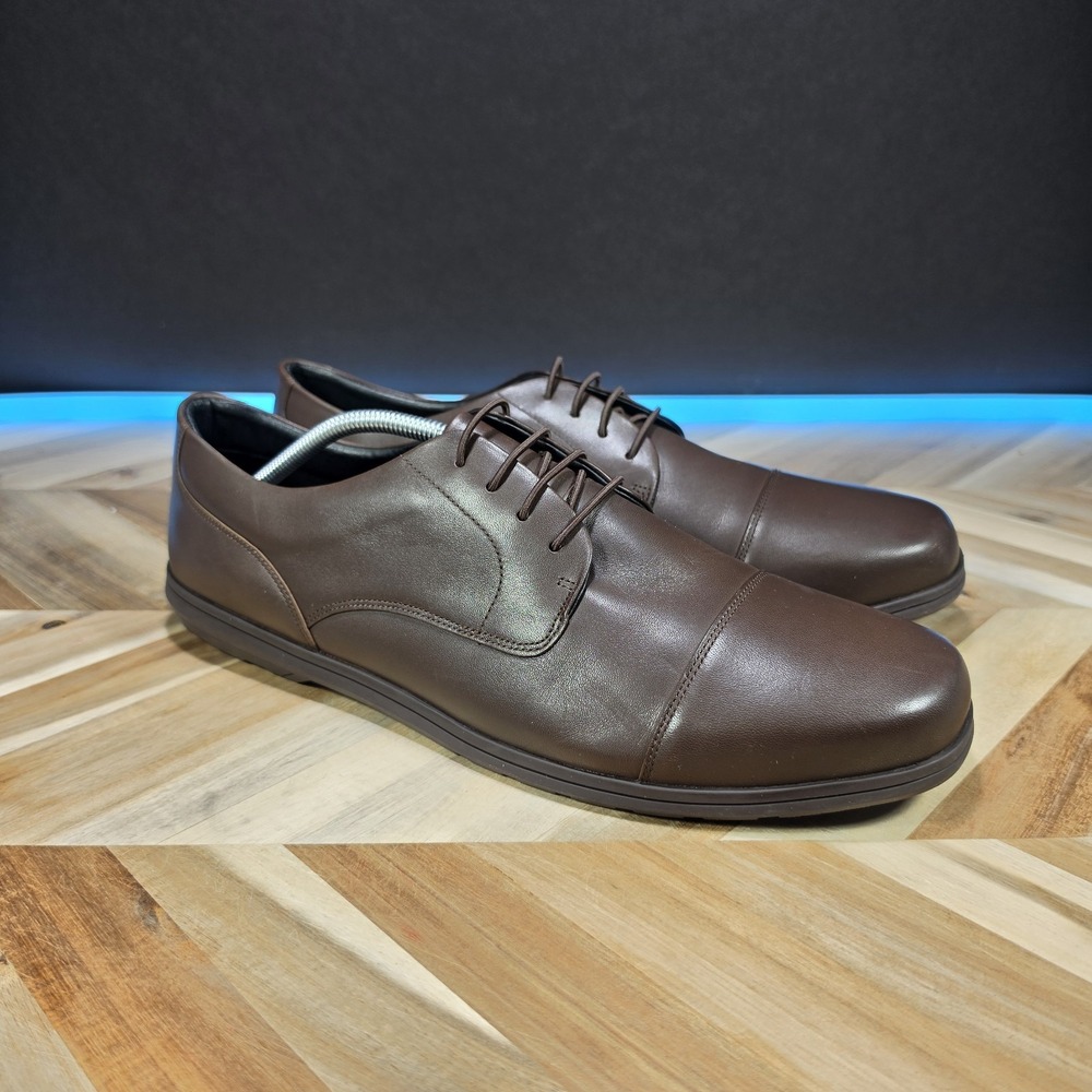 Birchbury Brenston Barefoot Dress Shoes Vintage Brown Mens 13 Minimalist Slip-On